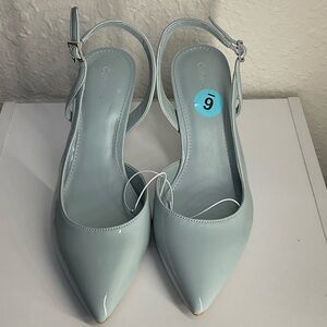Calvin Klein Women's Sky Blue Slingback Heels